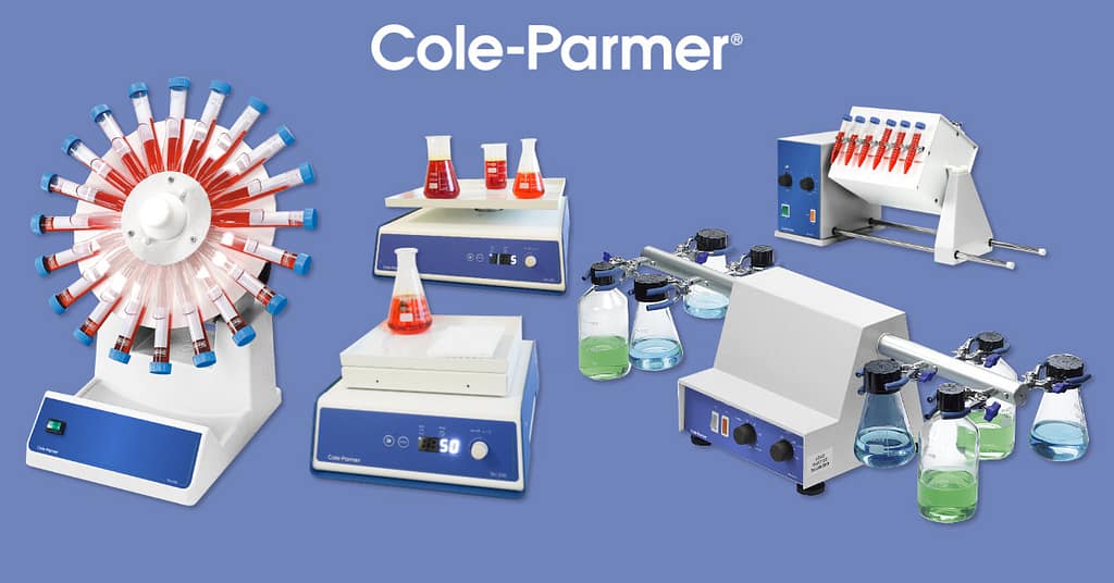 Diverse ristemaskiner fra Cole-Parmer til bruk i laboratoriet